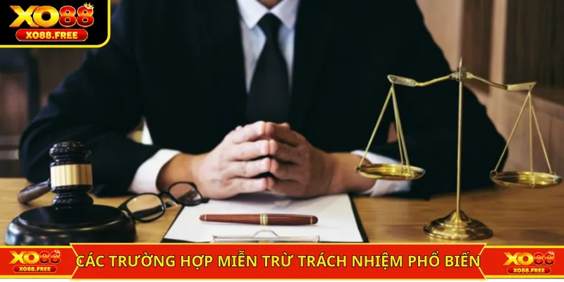 Các trường hợp miễn trừ trách nhiệm phổ biến